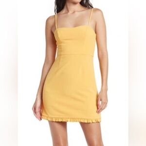 French Connection Sunny Yellow Mini Dress